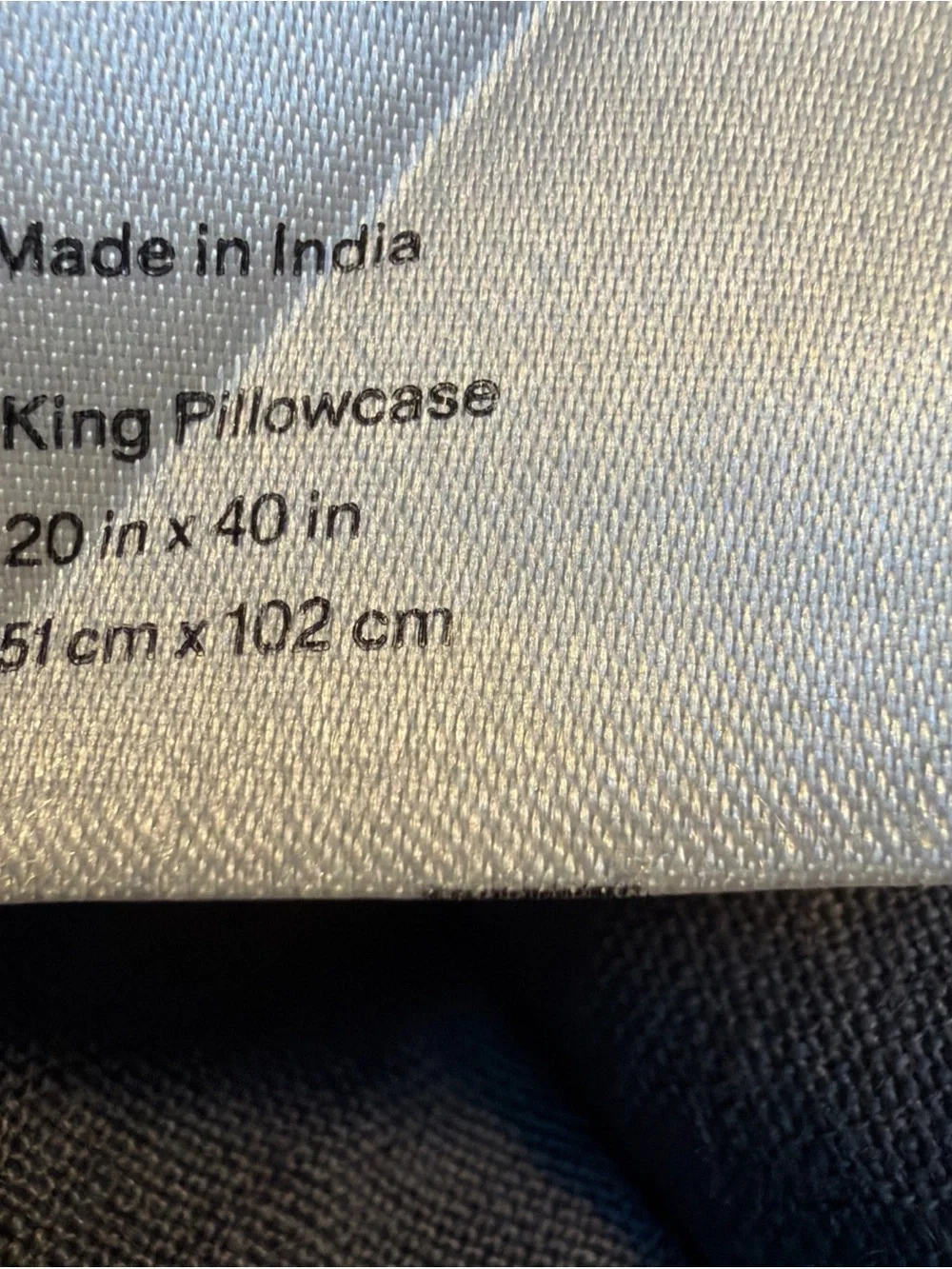 Quince King Set Pillowcase in Slate Blue denim 100% Linen 20”x40”